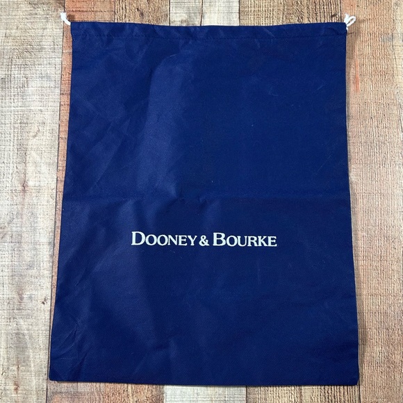 Dooney & Bourke Handbags - Dooney & Bourke Large Dust Bag 21”x17” Navy Blue Drawstring Storage for Purse